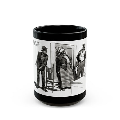 Cash Money for Casualties (2), Redbook magazine, December 1932 - Black Coffee Mug-15oz-Go Mug Yourself