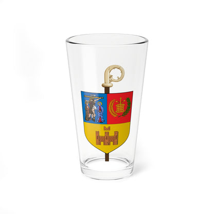 Escudo de la diócesis de Huesca (Spain) (Coat of Arms) Pint Glass 16oz