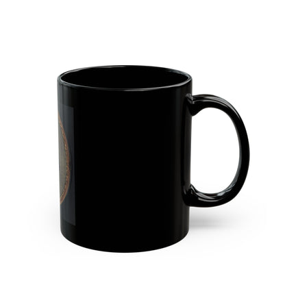 Unidentified Soldier In Union Uniform With Bayoneted Musket And Scabbard (U.S. Civil War) Black Coffee Mug