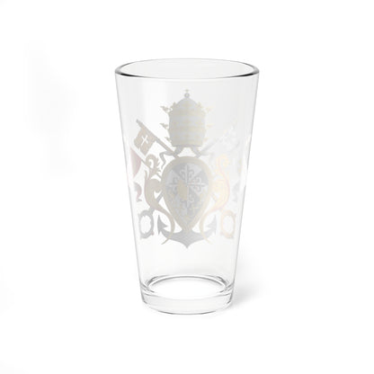 Emblema Tres caídas y Rosario (Spain) (Coat of Arms) Pint Glass 16oz