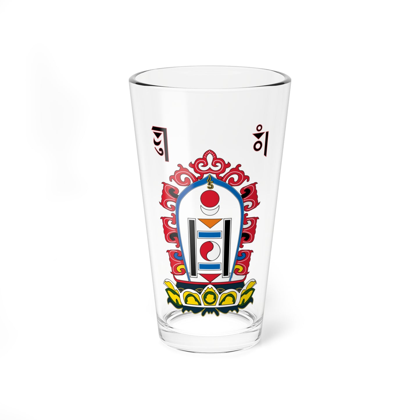 Emblem of Mongolia 191124 (Mongolia) (Coat of Arms) Pint Glass 16oz