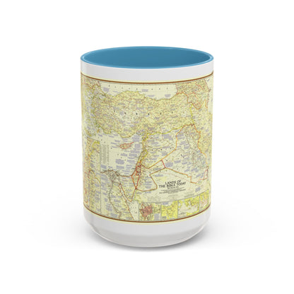 Middle East - Lands of the Bible Today (1956) (Map) Accent Coffee Mug