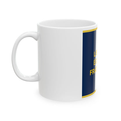Standard of the French Community (Belgium) White Coffee Mug
