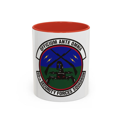 99th Security Forces Squadron (U.S. Air Force) Accent Coffee Mug