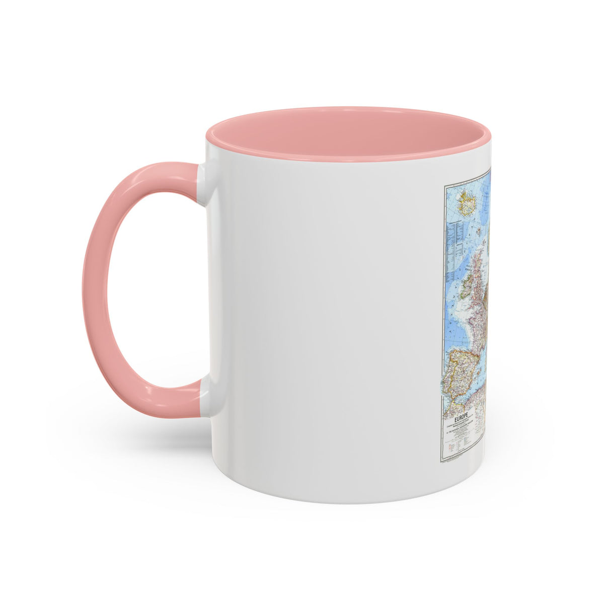 Europe (1969) (Map) Accent Coffee Mug