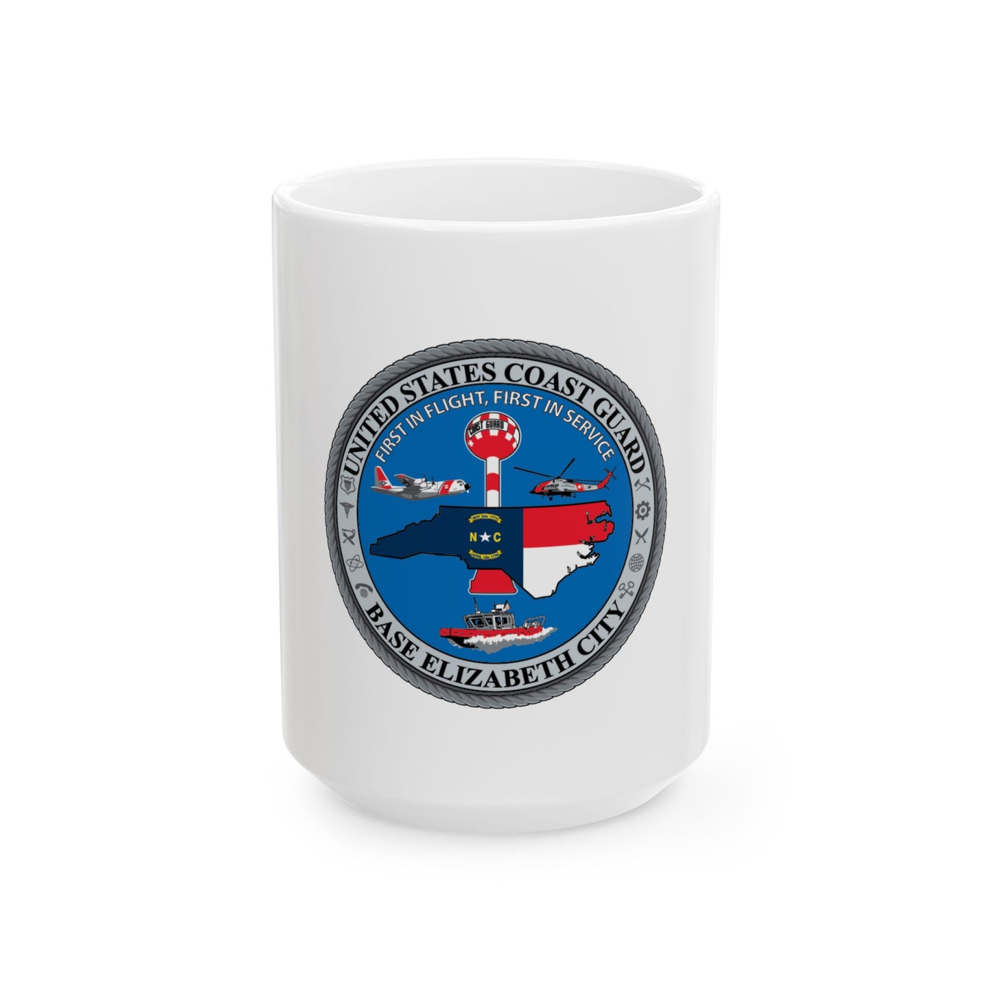 USCG Base Elizabeth City (U.S. Coast Guard) White Coffee Mug