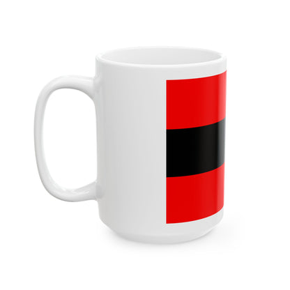 Civil Ensign of Albania - White Coffee Mug