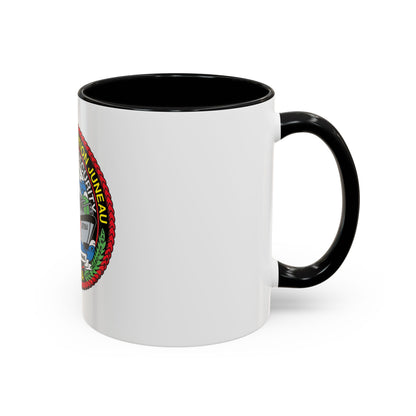 USCG Station Juneau Alaska   Homeland Security (U.S. Coast Guard) Accent Coffee Mug