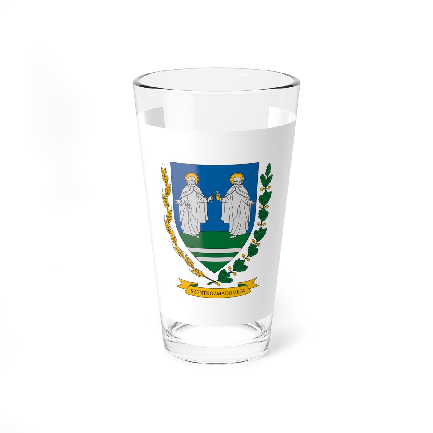 Flag of Szentkozmadombja (Hungary) Pint Glass 16oz
