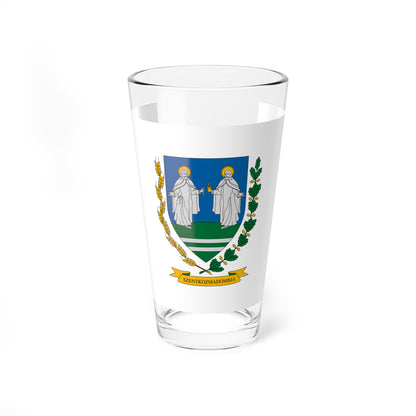Flag of Szentkozmadombja (Hungary) Pint Glass 16oz