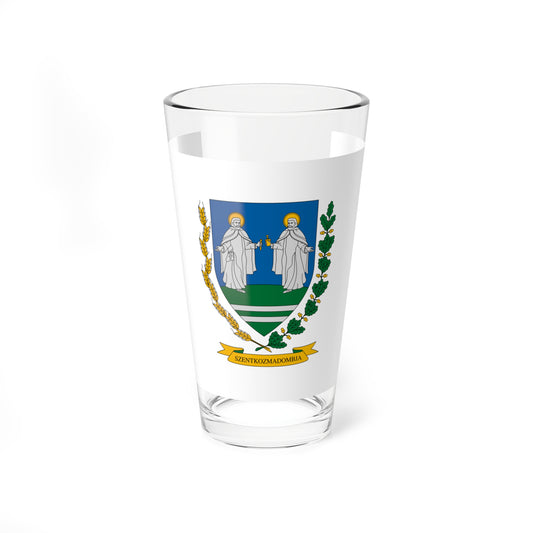 Flag of Szentkozmadombja (Hungary) Pint Glass 16oz