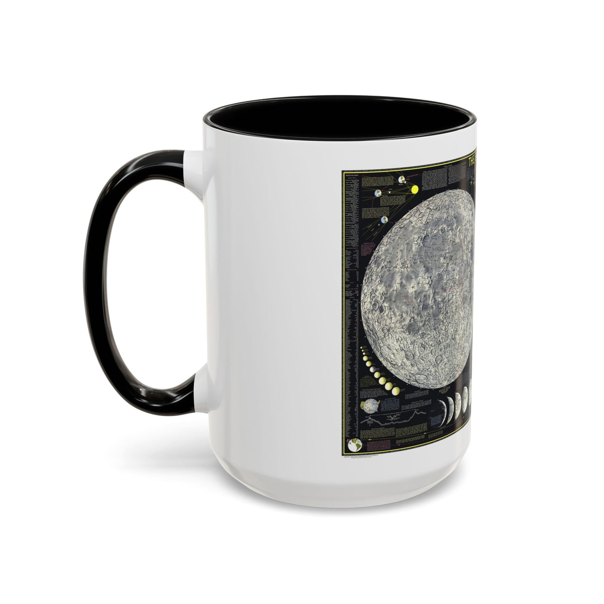 Space - The Moon (1969) (Map) Accent Coffee Mug