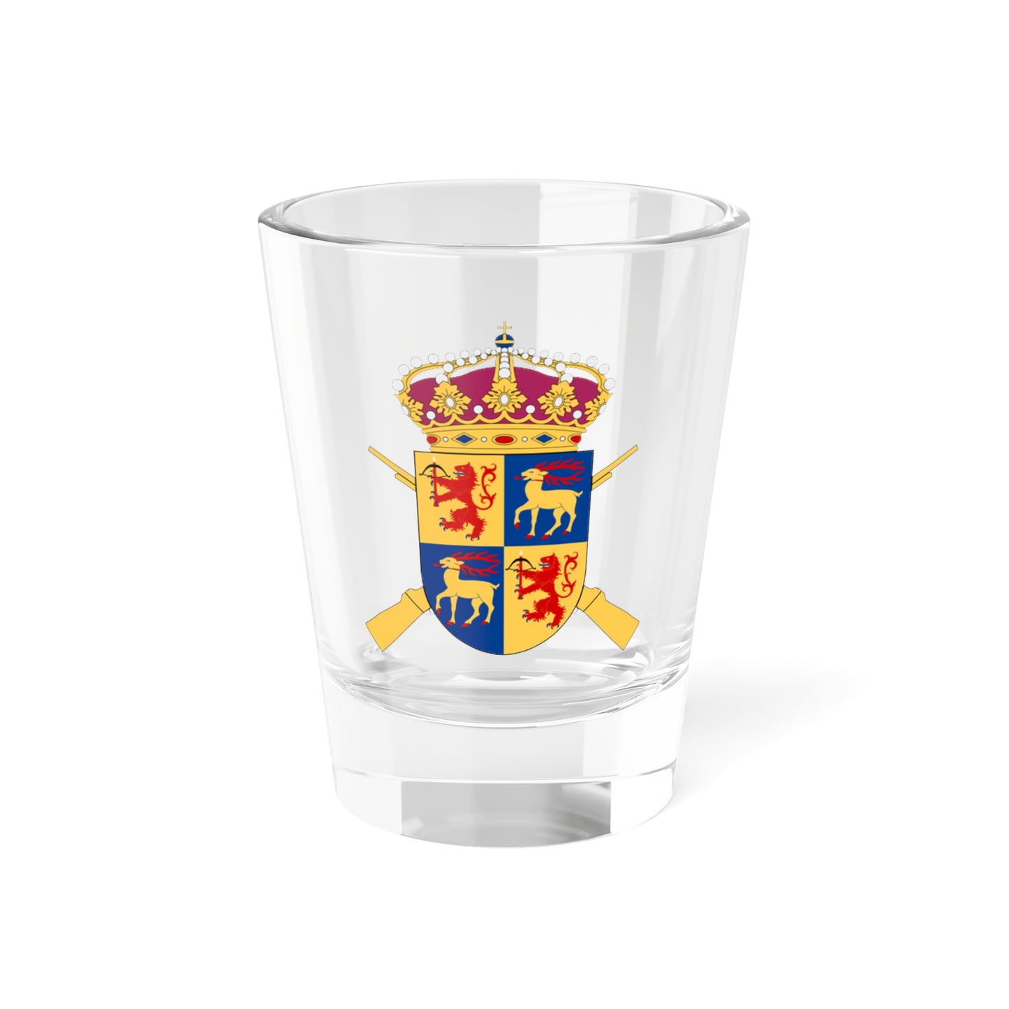 Kalmar regemente vapen (Sweden) (Coat of Arms) Shot Glass 1.5oz