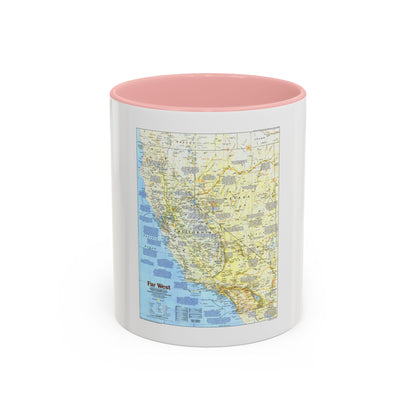 USA - Far West 1 (1984) (Map) Accent Coffee Mug
