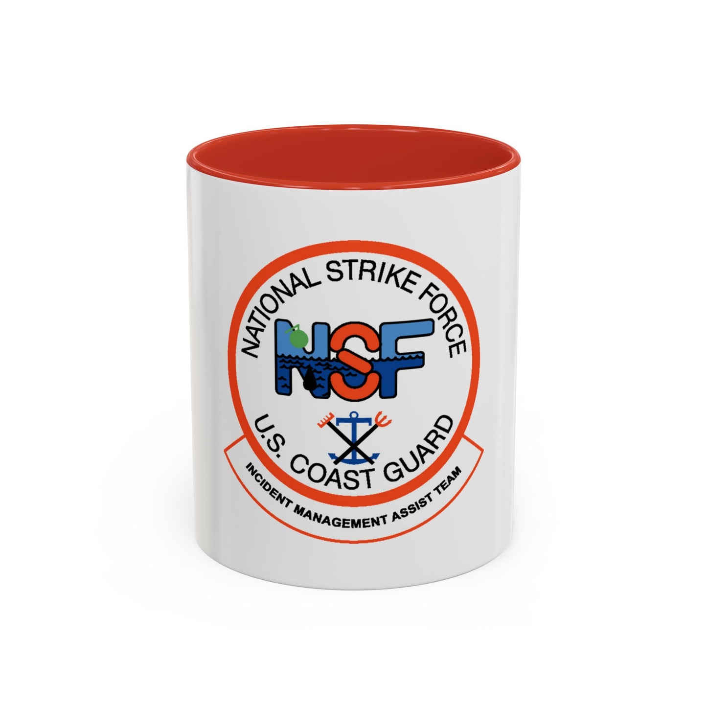 USCG NSF Incident Management Assist Team (U.S. Coast Guard) Accent Coffee Mug
