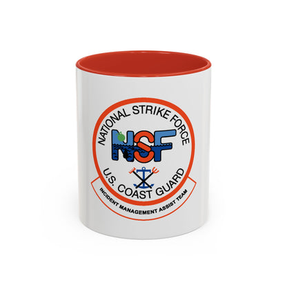 USCG NSF Incident Management Assist Team (U.S. Coast Guard) Accent Coffee Mug