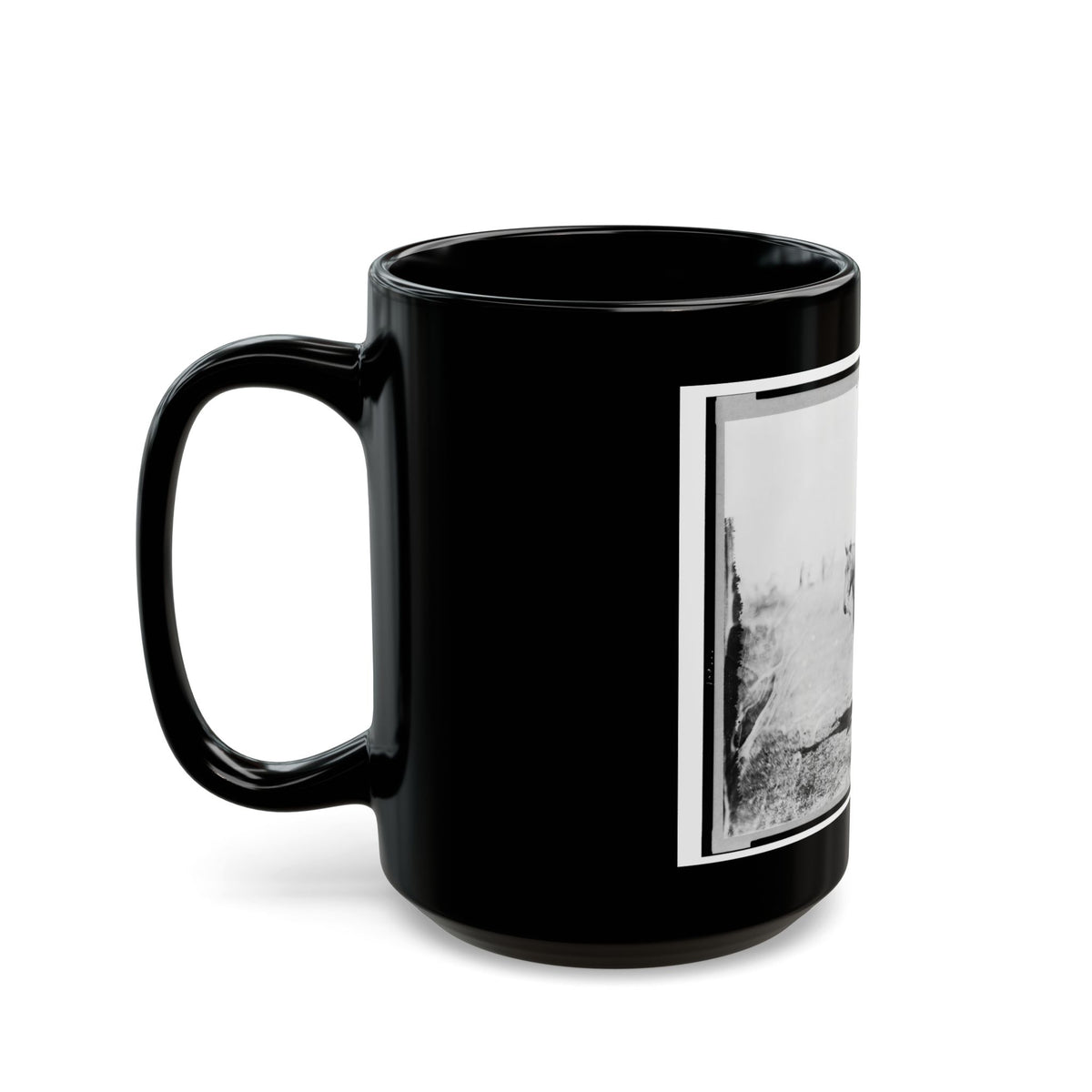 William Wilson, Scout, Headquarters, Army Of The Potomac, Seated On Horse, Full-Length Portrait, Facing Left, Culpeper, Va. (U.S. Civil War) Black Coffee Mug