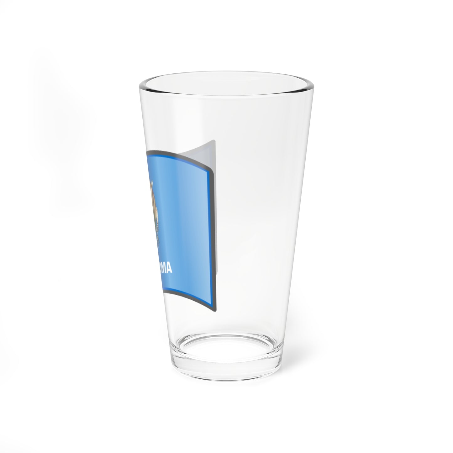 Nuvola Oklahoma flag (United States) Pint Glass 16oz