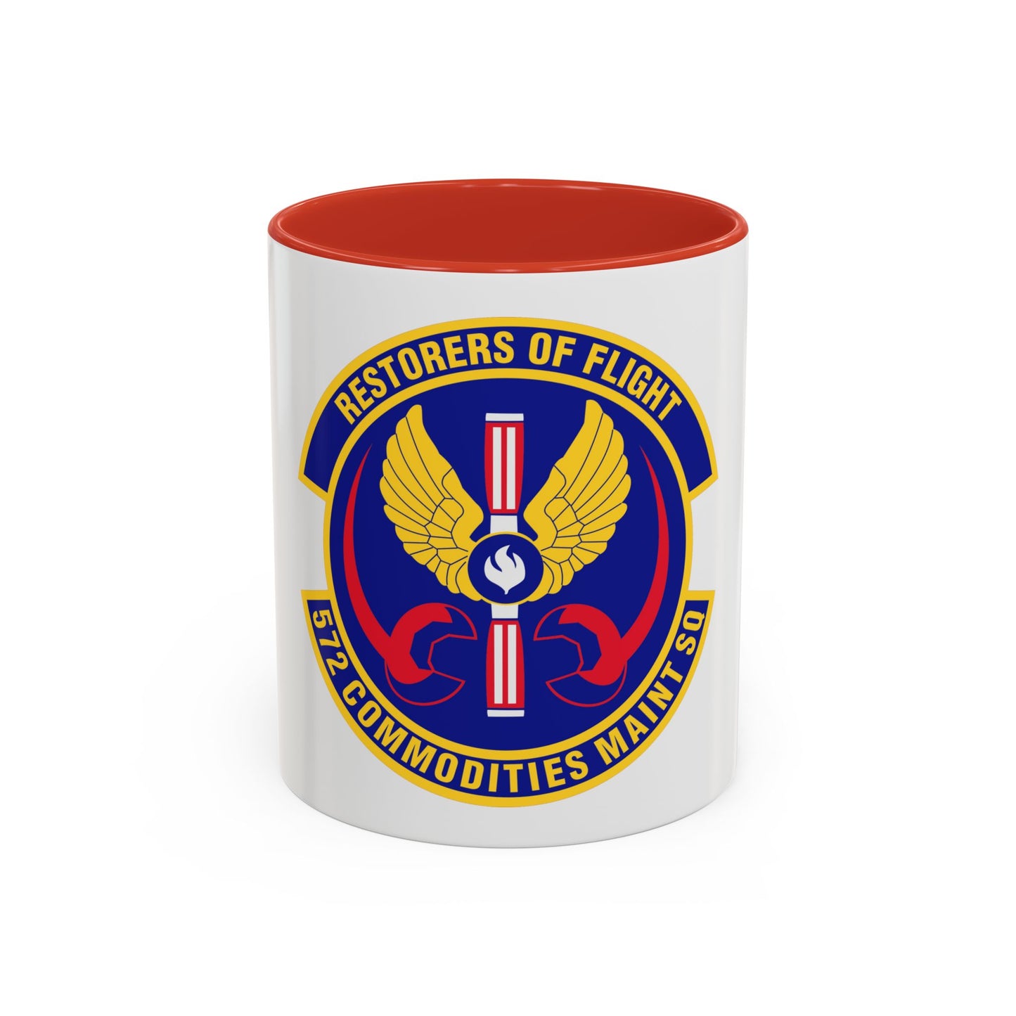 572d Commodities Maintenance Squadron (U.S. Air Force) Accent Coffee Mug