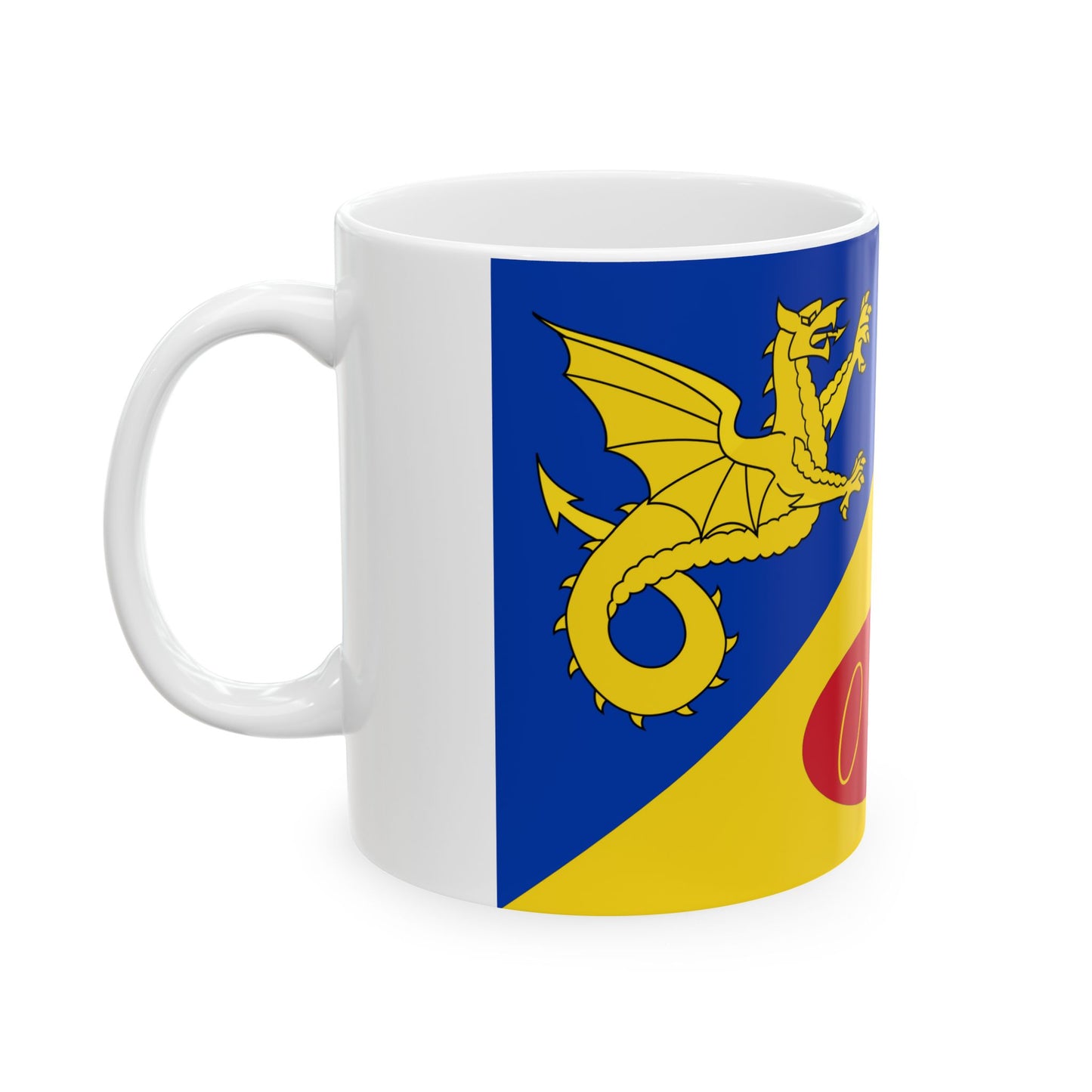 Drapeau de Craig y Dorth Royaume-Uni - Tasse à café blanche