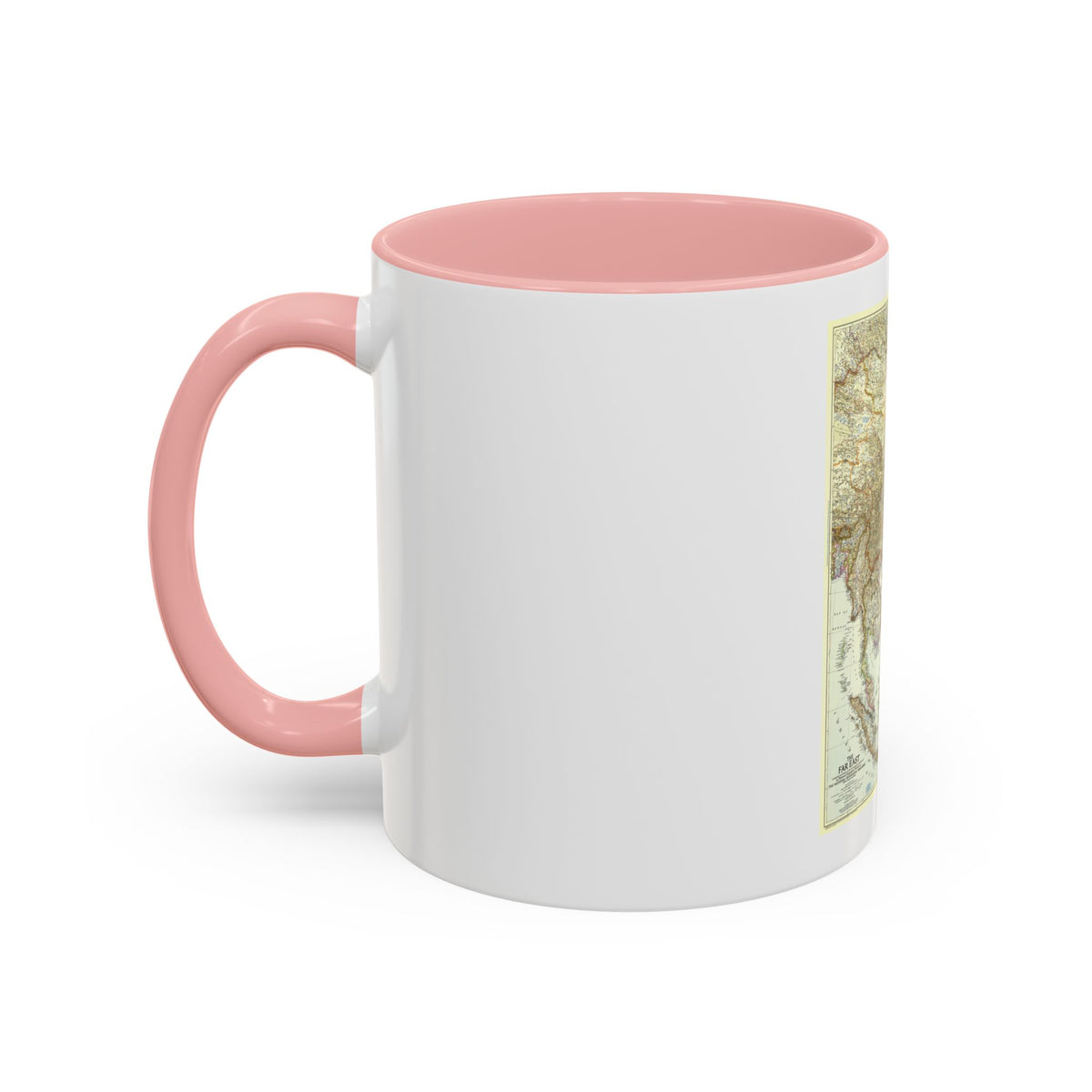 Far East (1952) (Map) Accent Coffee Mug