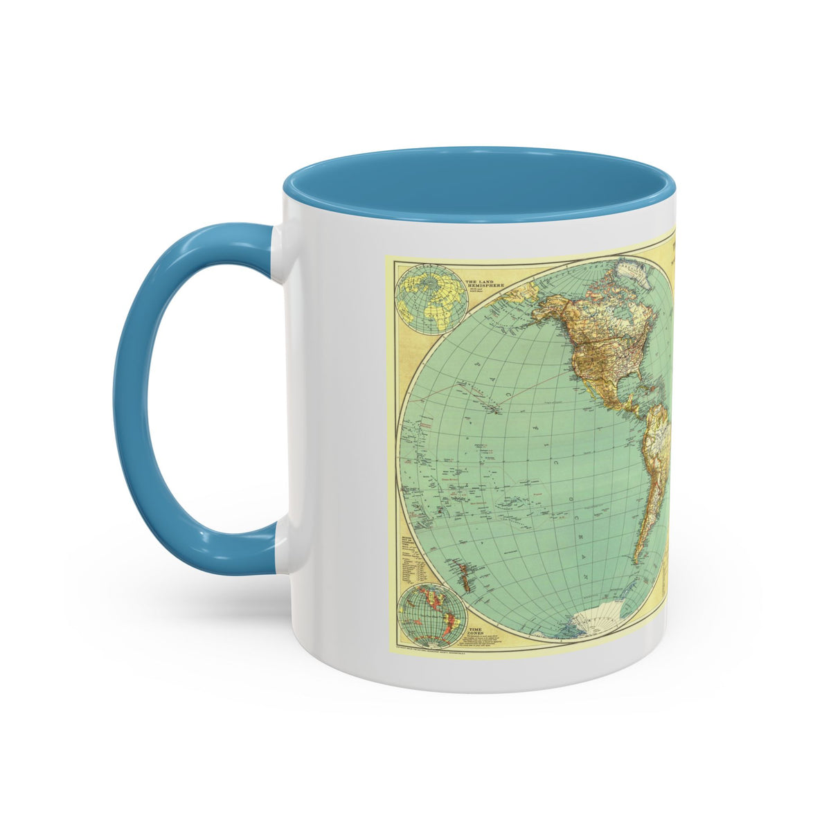 World Map (1935) (Map) Accent Coffee Mug