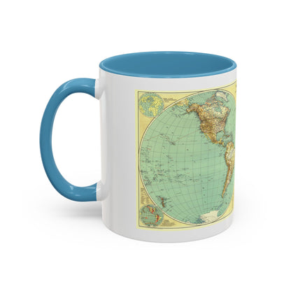 World Map (1935) (Map) Accent Coffee Mug