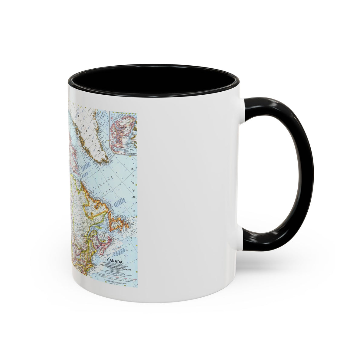 Canada (1961) (Map) Accent Coffee Mug