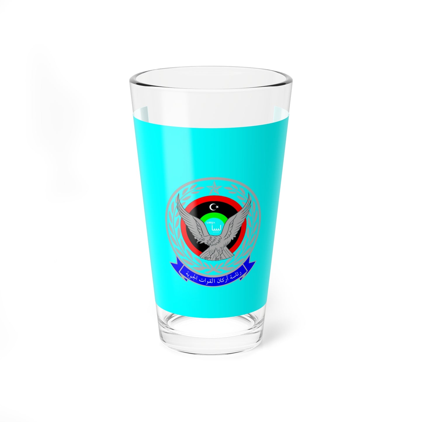 Flag of the Libyan Air Force (Libya) Pint Glass 16oz