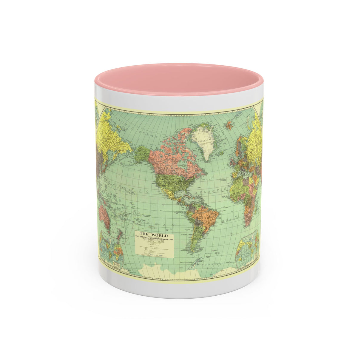 World Map (1932) (Map) Accent Coffee Mug