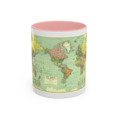 World Map (1932) (Map) Accent Coffee Mug