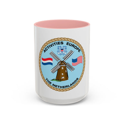 USCG Activities Europe the Netherlands (U.S. Coast Guard) Accent Coffee Mug