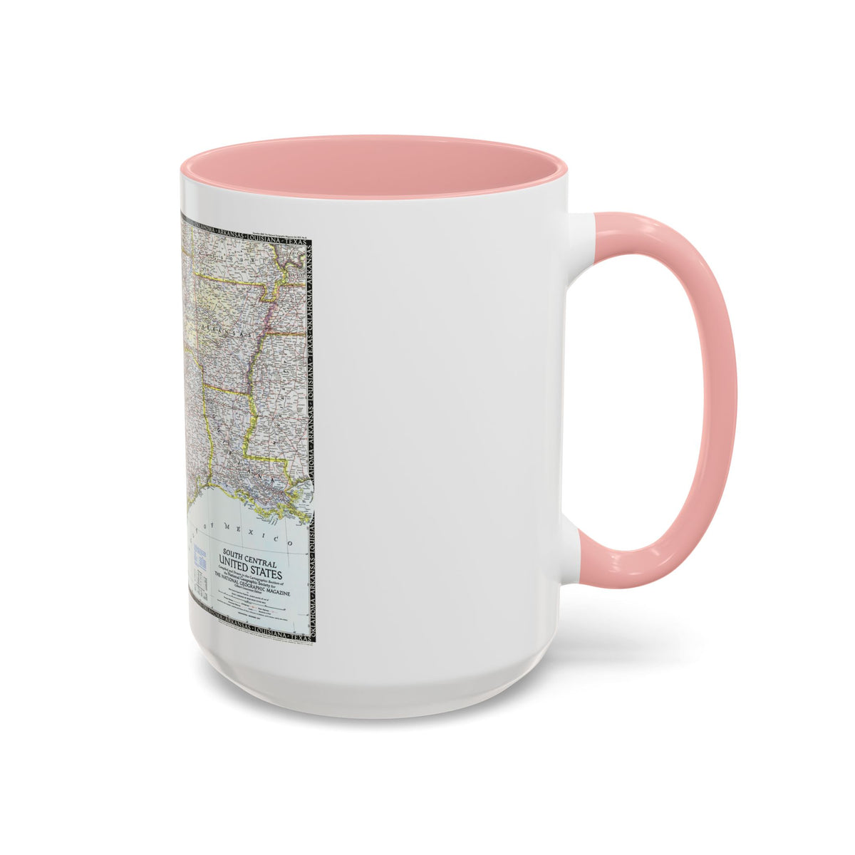 USA - South Central (1947) (Map) Accent Coffee Mug