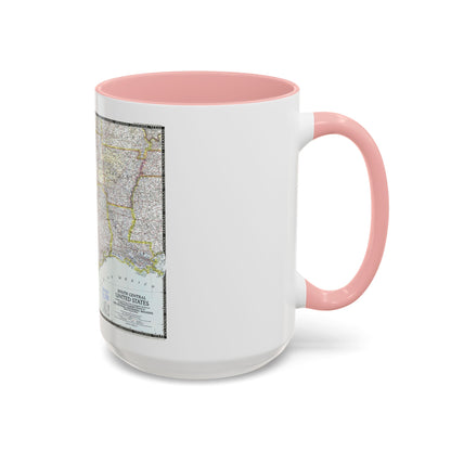 USA - South Central (1947) (Map) Accent Coffee Mug