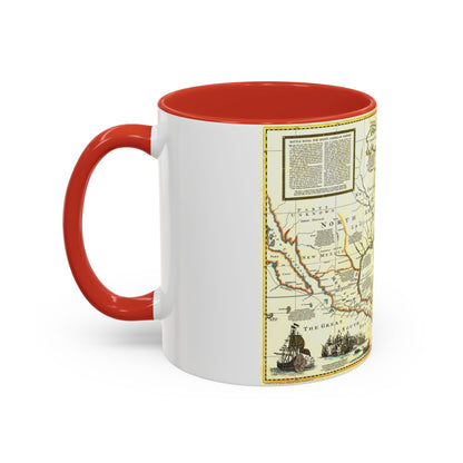 Tasse à café décorative Amérique du Nord - Colonisation et commerce (1977) (carte)