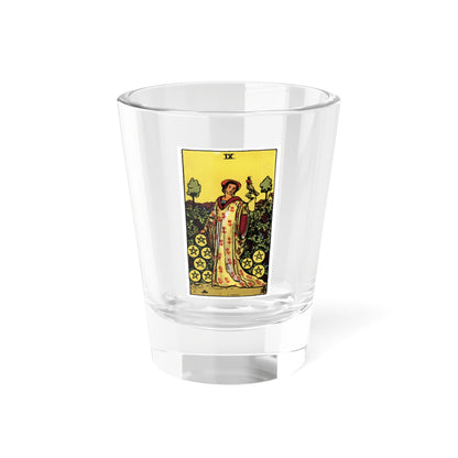 The 9 of Pentacles (Tarot Card) Shot Glass 1.5oz-1.5oz-Go Mug Yourself