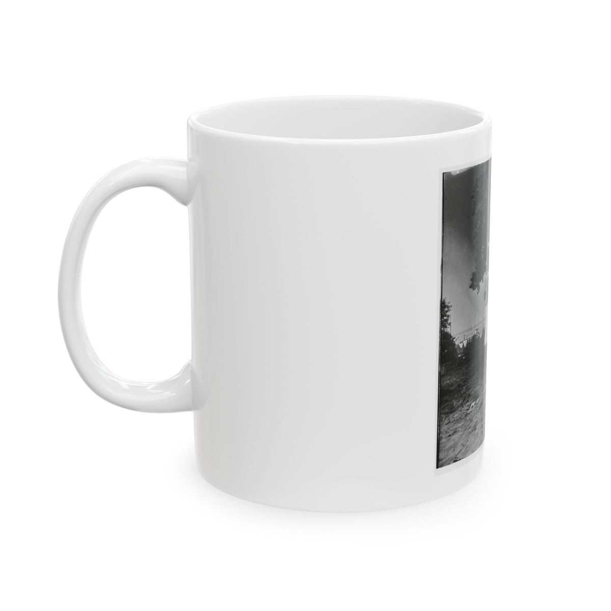 Belle Plain Landing, Virginia. View Of The Tents Of The Sanitary Commission (U.S. Civil War) White Coffee Mug