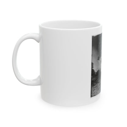 Belle Plain Landing, Virginia. View Of The Tents Of The Sanitary Commission (U.S. Civil War) White Coffee Mug