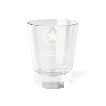 Indonesian Vice Presidential Emblem gold (Indonesia) (Coat of Arms) Shot Glass 1.5oz