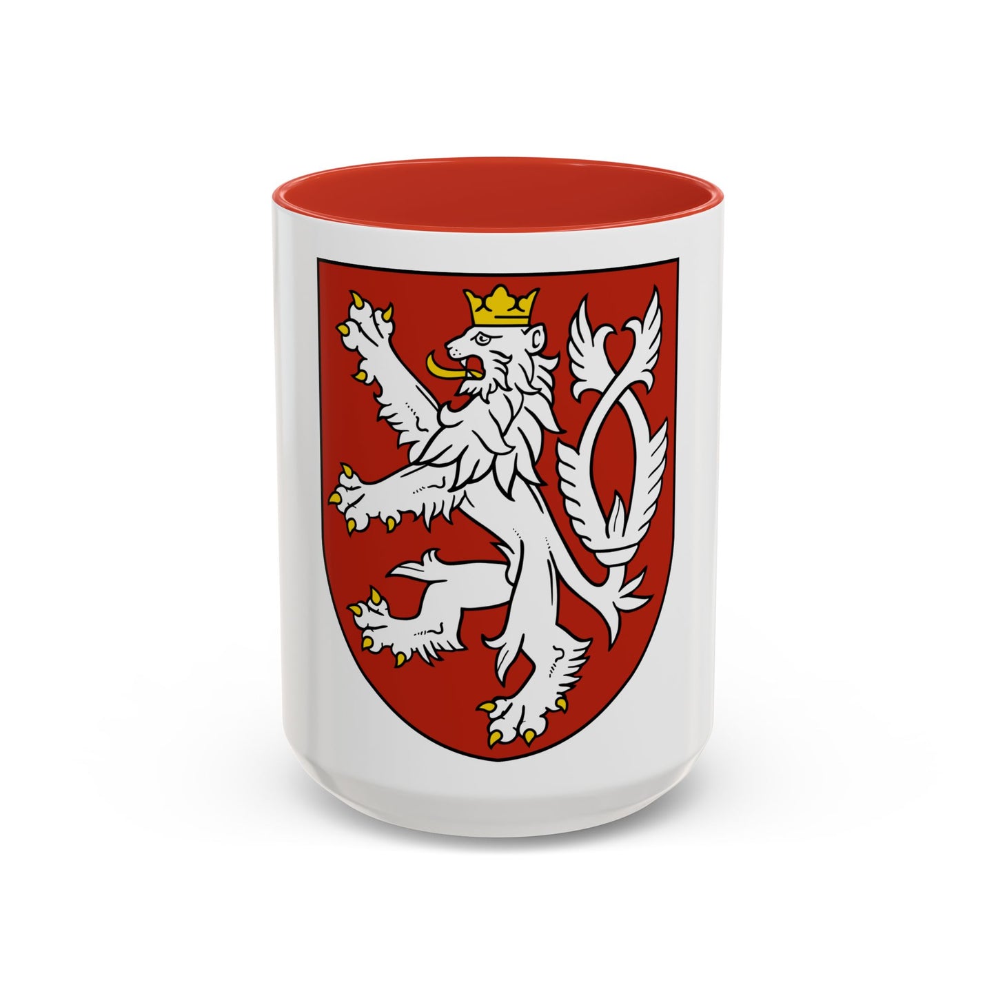 Small coat of arms of the Czech Republic - Accent Coffee Mug