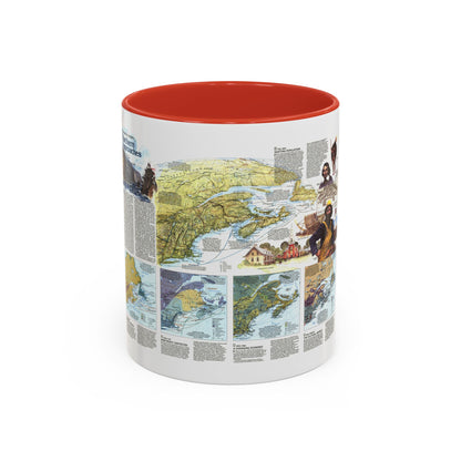 USA - Northern Approaches 2 (1985) (Map) Accent Coffee Mug