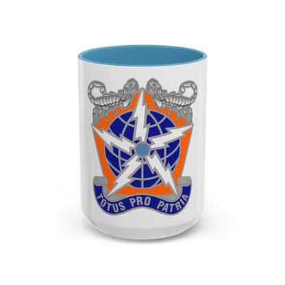 505 Signal Brigade 3 (U.S. Army) Accent Coffee Mug