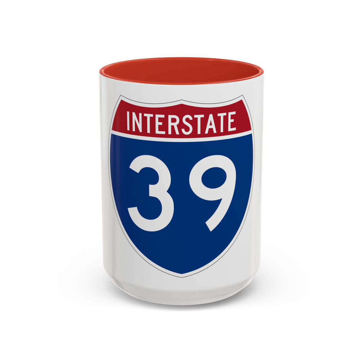 Interstate 39 (U.S. Highways) Accent Coffee Mug