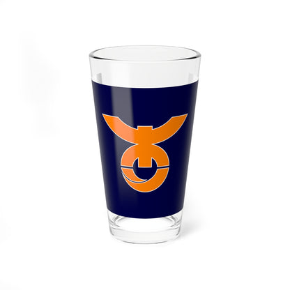 Flag of Kiso Nagano village no text (Japan) Pint Glass 16oz