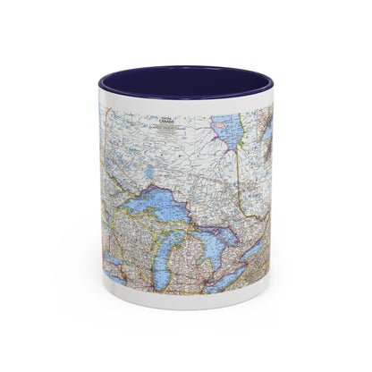 Canada - Central (1963) (Map) Accent Coffee Mug