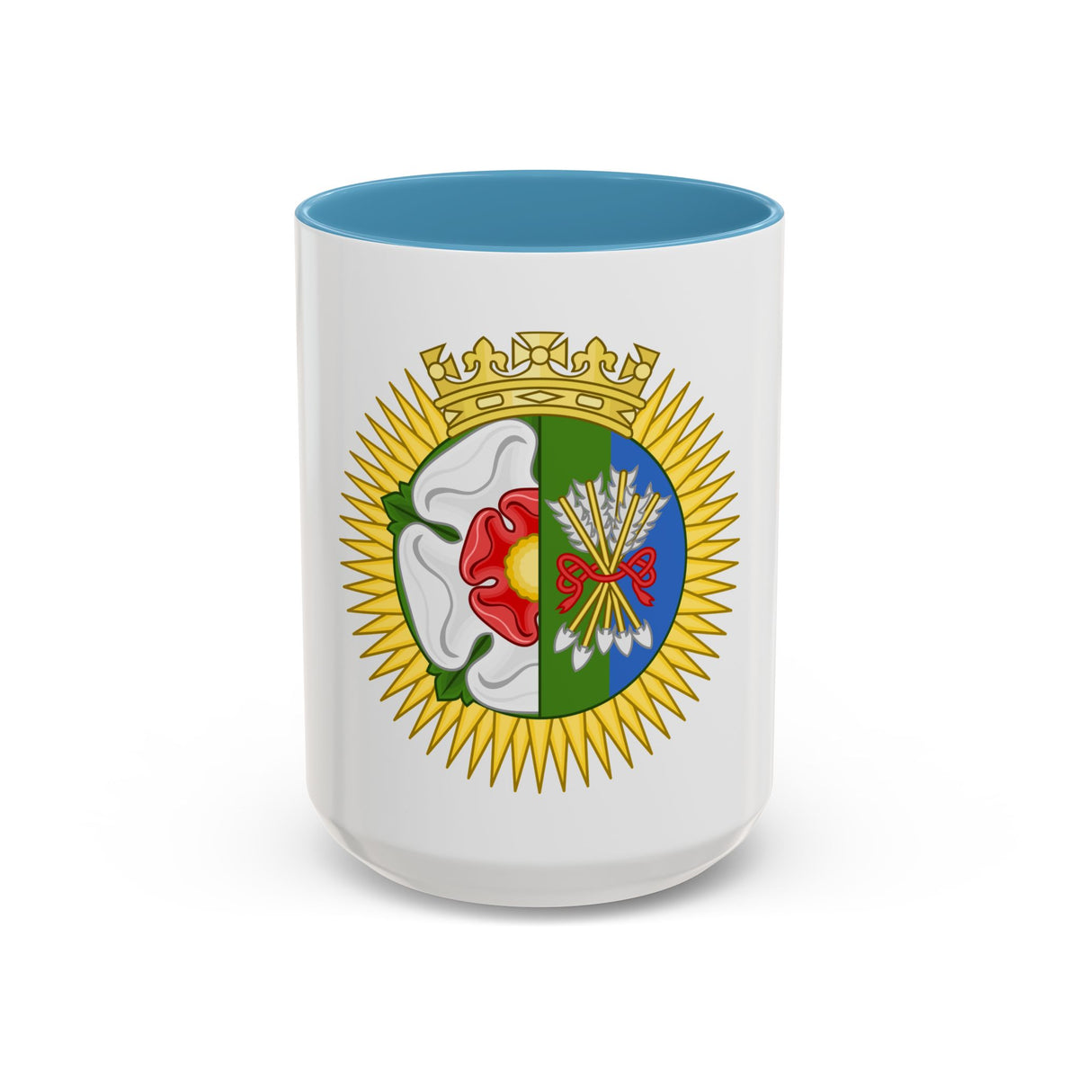 Tudor Rose and Arrows Badge - Accent Coffee Mug
