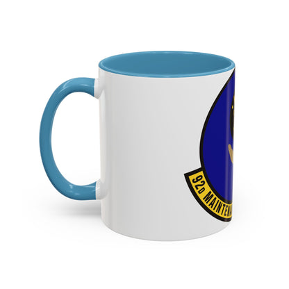 92 Maintenance Operations Squadron AMC (U.S. Air Force) Accent Coffee Mug