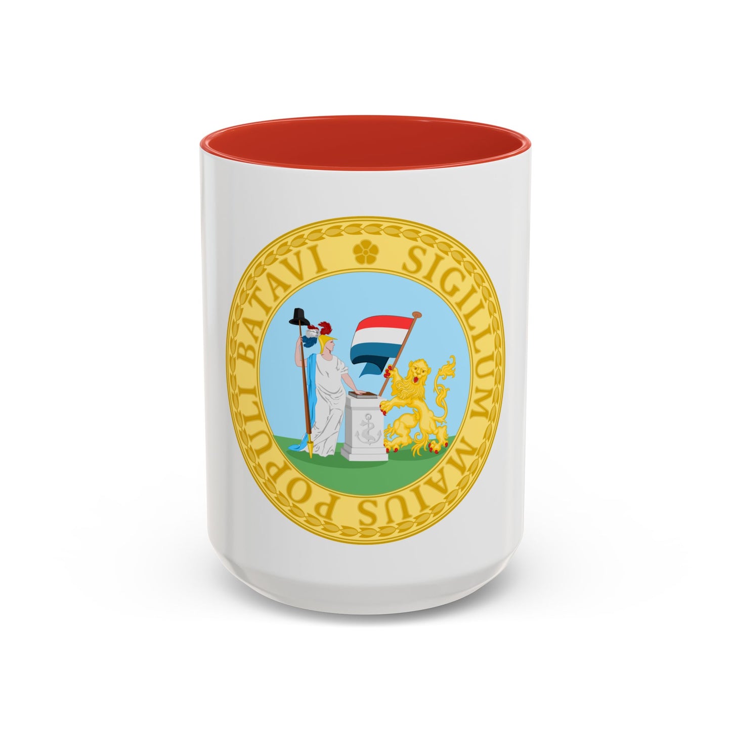 Great Seal of the Batavian Republic (1796) - Accent Coffee Mug