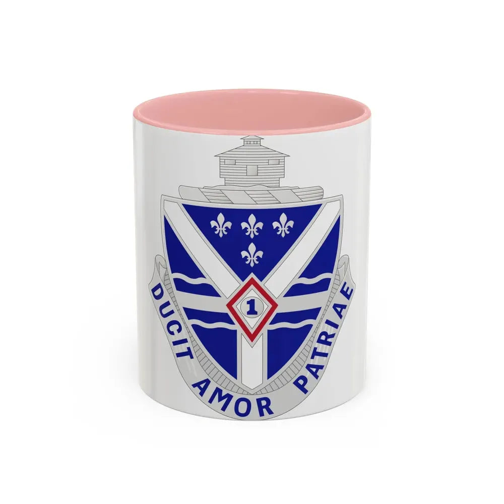 131st Infantry Regiment (U.S. Army) Accent Coffee Mug 11oz Pink - Go Mug Yourself