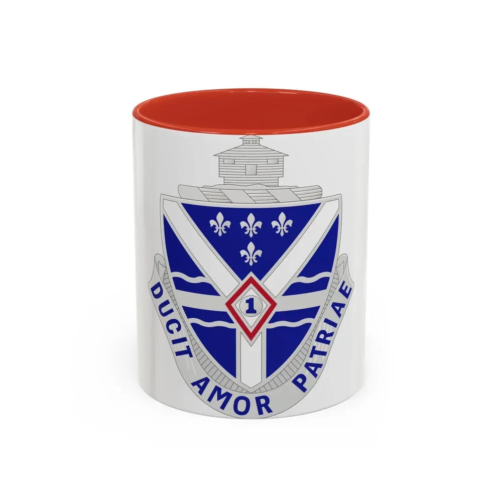 131st Infantry Regiment (U.S. Army) Accent Coffee Mug 11oz Red - Go Mug Yourself